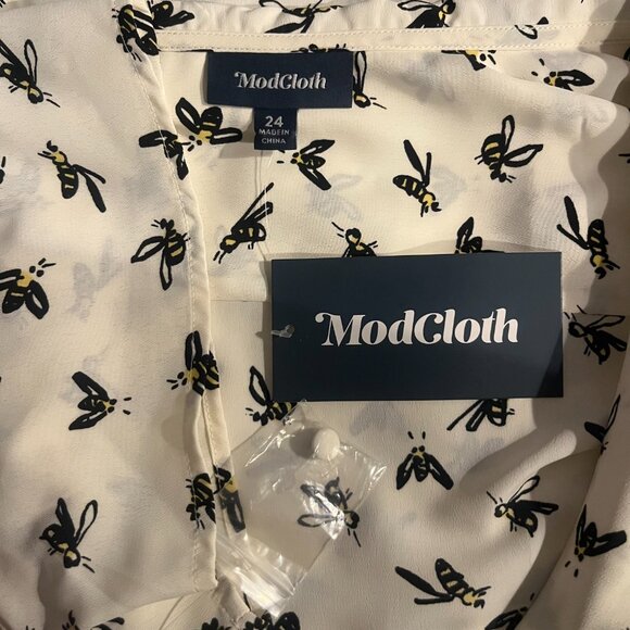 Modcloth NWT Susan Bee Anthony Bumble Bee Dress Plus 24 - Picture 10 of 10